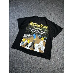 Rare The Rolling Stone The Simpsons Make Rock History Tshirt L Size